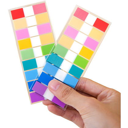 Закладки пластиковые Deli "Stick up", 12x44 мм, 180 шт, ассорти - 2