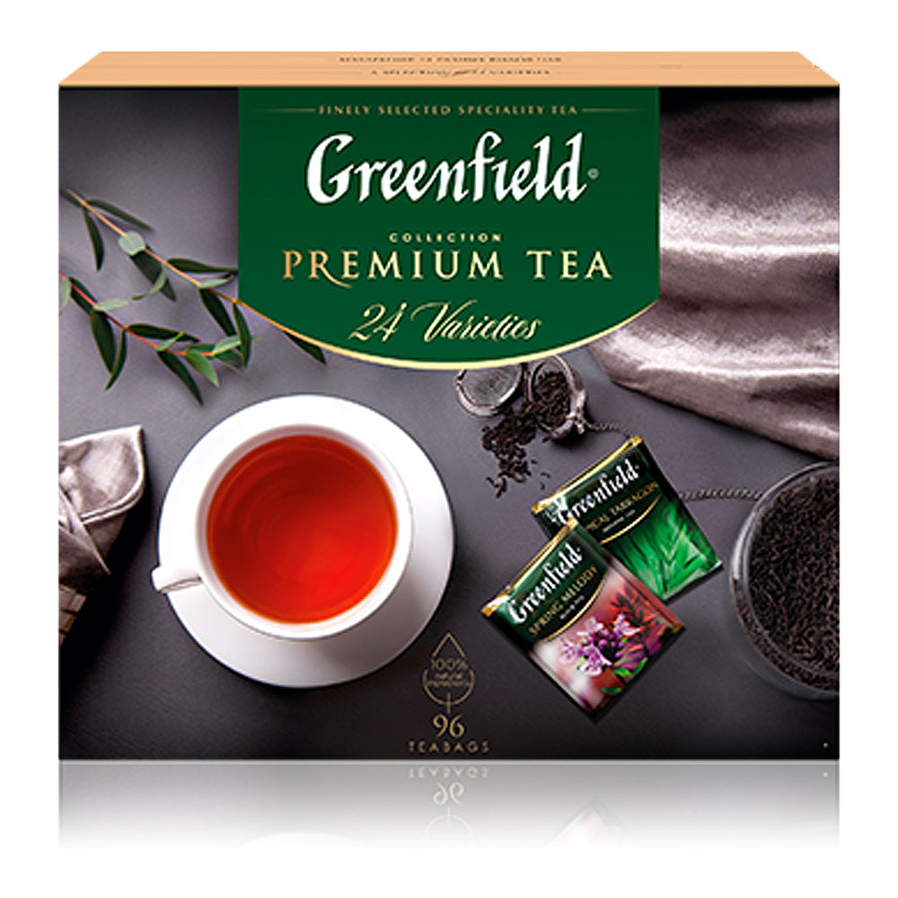 Чай "Greenfield" Premium Tea Collecton, 96 пакетиков х 1,75 гр, ассорти