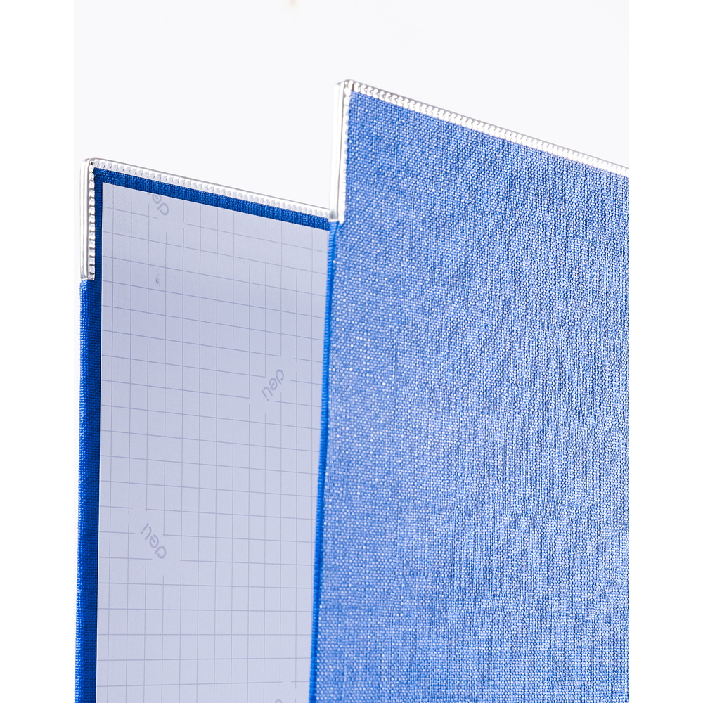 Папка-регистратор "Deli", А4, 75 мм, синий - 4