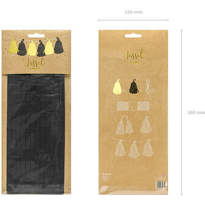 Гирлянда подвесная "Кисточки", разноцветный - 6