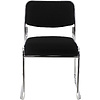 Стул для посетителей EVERPROF "Fix", ткань, металл, черный - 2