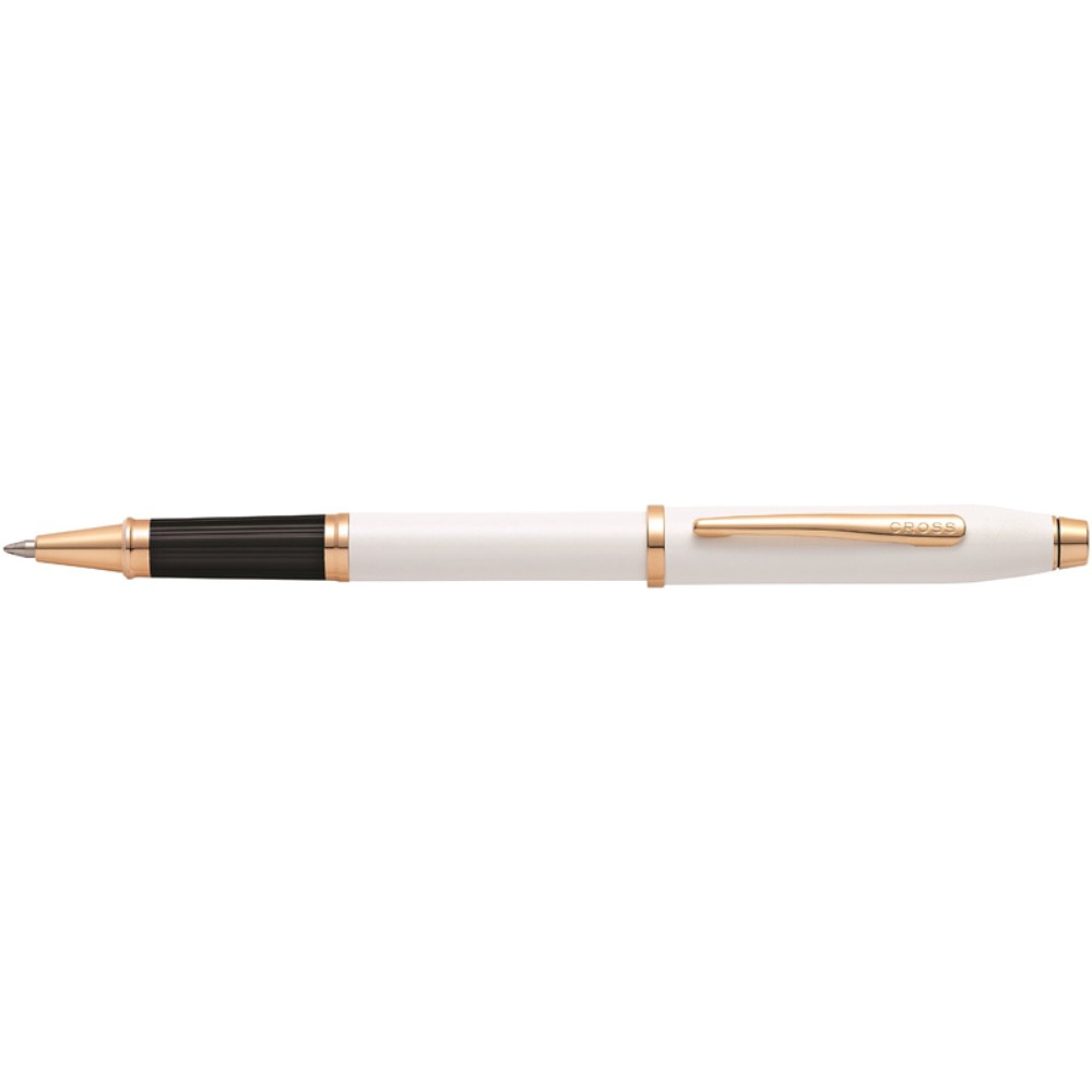 Ручка роллер "Century II Pearlescent White Lacquer", 0,7 мм, жемчужный, розовое золото, стерж. черный - 2