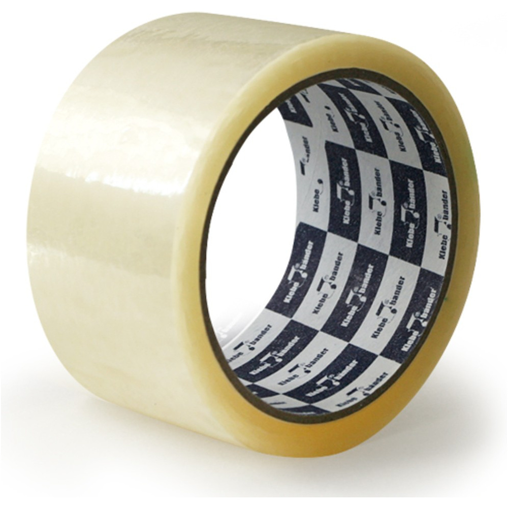 Клейкая лента упаковочная "Klebebander", 50х57 мм/м, 50 мкм, прозрачный
