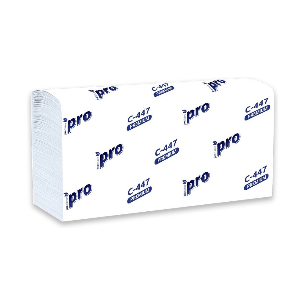 Полотенца бумажные  PROtissue W - сложение, 200 листов, 2 слоя, 100% целлюлоза - 2