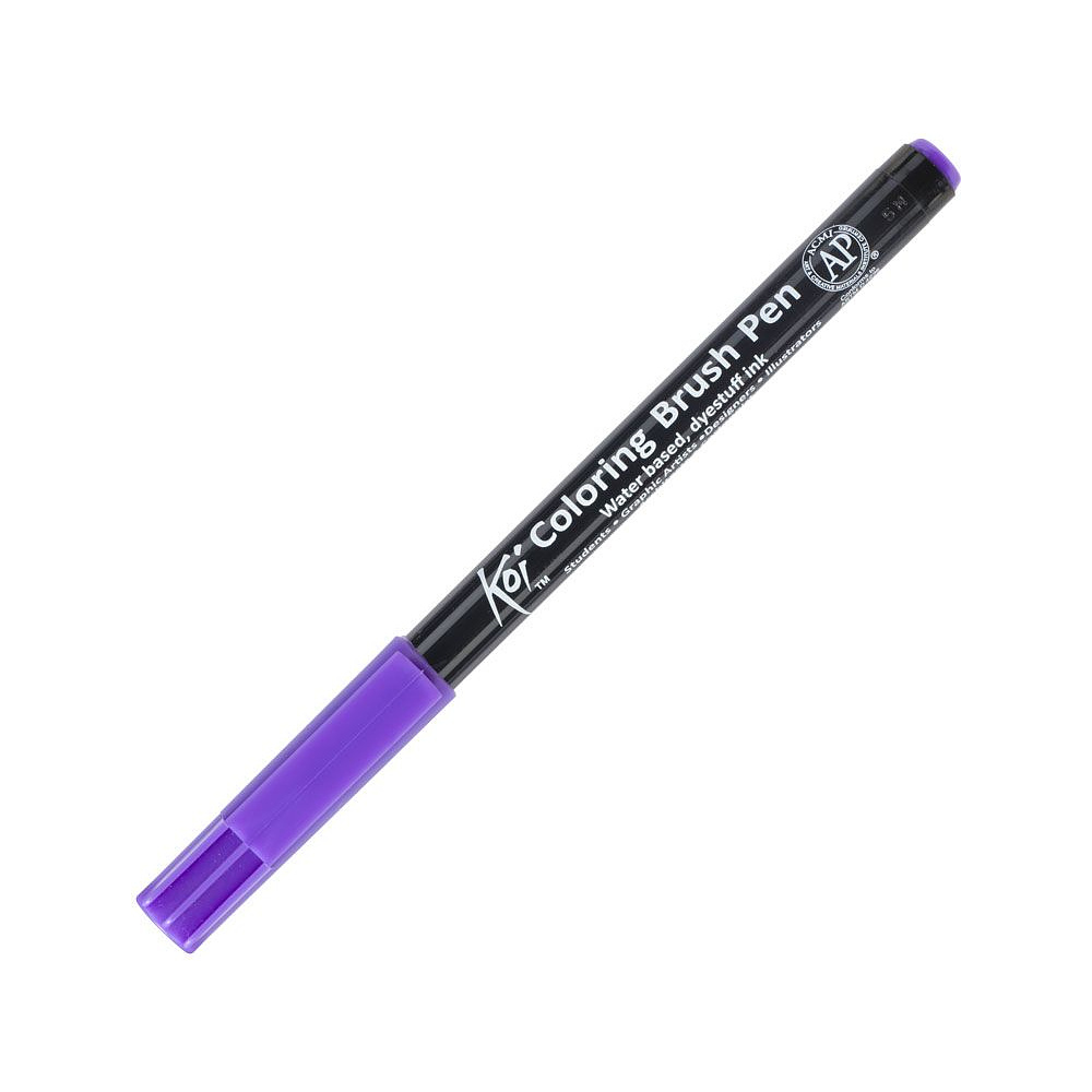 Маркер акварельный "Koi Color Brush", светло-пурпурный