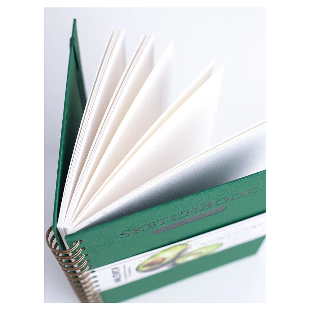 Скетчбук для акварели "Малевичъ", 15x20 см, 300 г/м2, 20 листов, зеленый - 5
