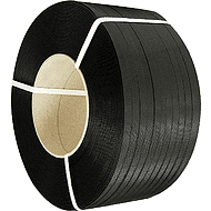 Лента стреппинг полипропиленовая, 19x1000 мм/м, черный