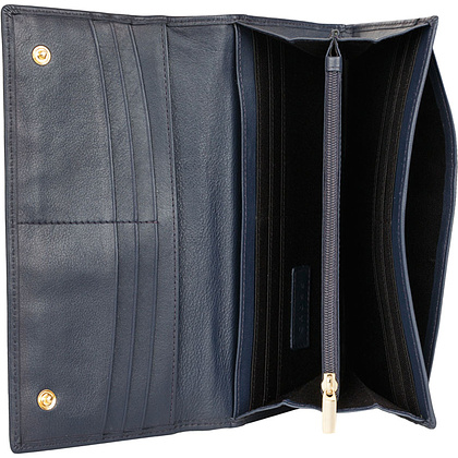 Кошелек "Monaco Navy", кожа, темно-синий - 3