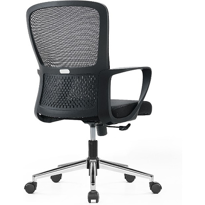 Кресло компьютерное SitZone U-069B, сетка, ткань, черный - 4