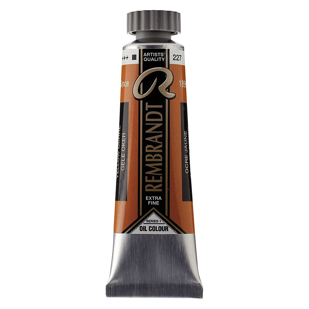 Краски масляные "Rembrandt", 227 охра желтая, 15 мл, туба