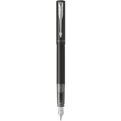 Ручка перьевая Parker "Vector XL" F21, М, черный, патрон синий - 2