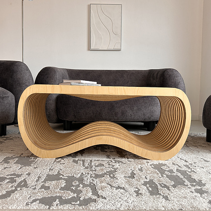 Журнальный столик Karlinwood EIGHT 1040x525x450 мм, фанера натуральная  - 5