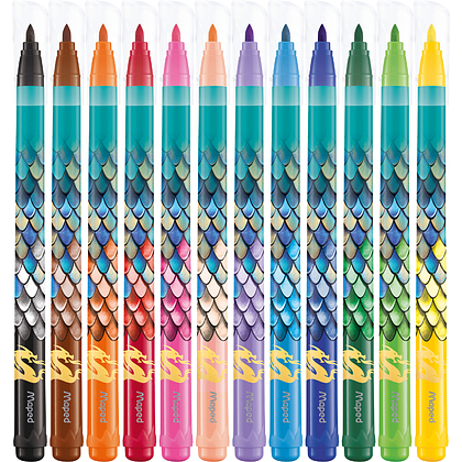 Фломастеры "Dragon", 12 шт