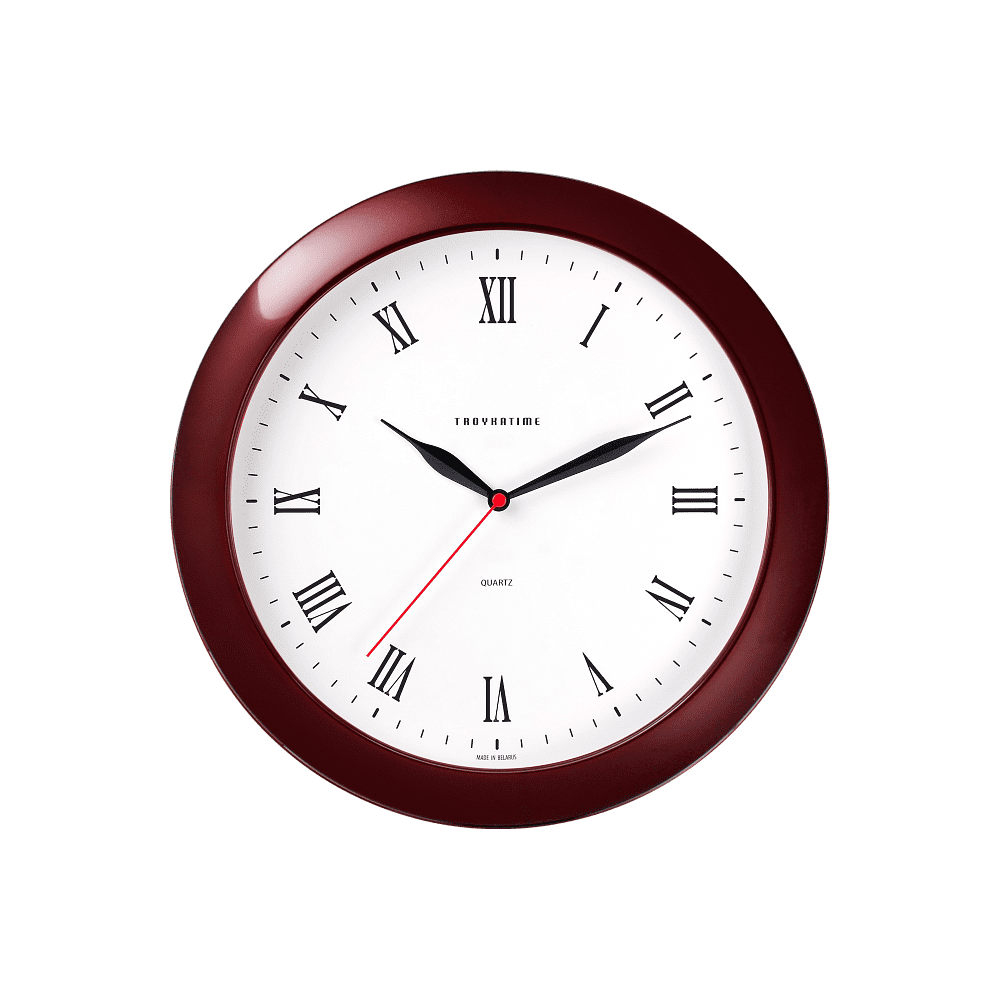 Часы настенные "963643", бордовый
