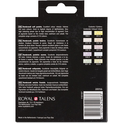 Набор мягкой пастели "Rembrandt Half Pastel", 10 цветов, светлые - 4