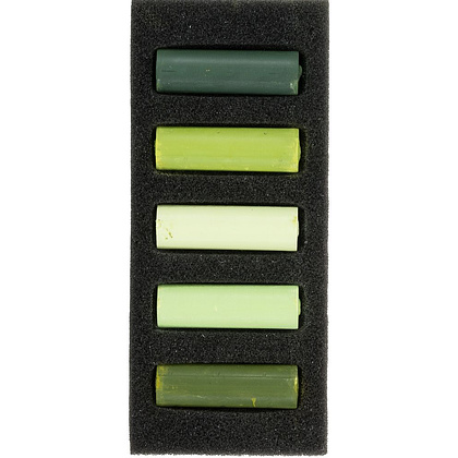 Набор мягкой пастели "Rembrandt Half Pastel", 5 цветов, зеленые - 2
