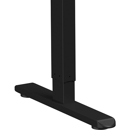 Стол с электроприводом WellDesk Basic 1300x675х18 черный/дуб канзас коричневый (9191456+9072451) - 5