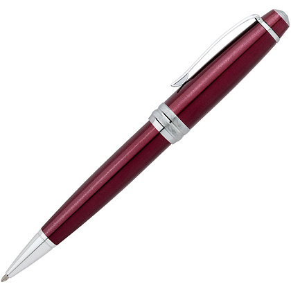 Ручка шариковая автоматическая "Cross Bailey Red Lacquer", 0.7 мм, красный, серебристый, стерж. черный - 2