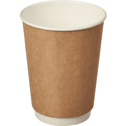 Стакан картонный 25 шт, 300 мл, крафт ECO