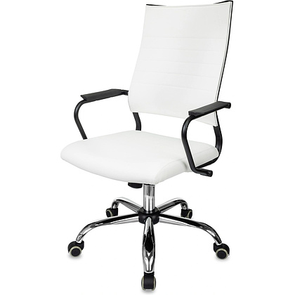 Кресло компьютерное Бюрократ CH BALANCE SL Line, экокожа, белый - 8