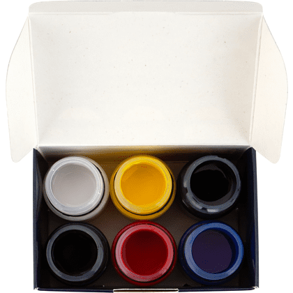 Краска акриловая по стеклу и керамике "Декола", набор 6 цветов, 20 мл, банки - 6