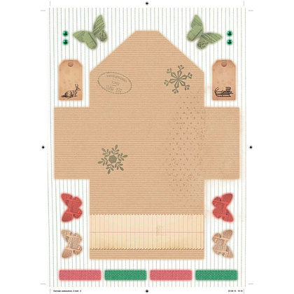 Набор для творчества "Новогодняя Коробочка желтая" - 3