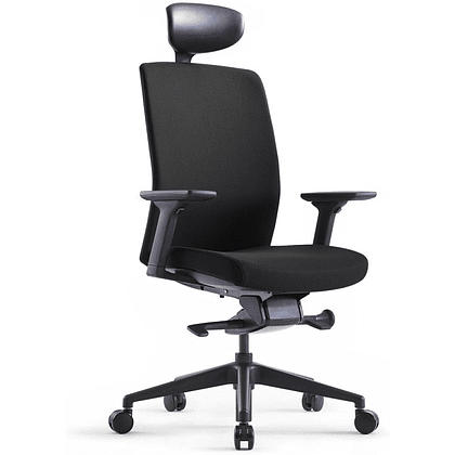 Кресло для руководителя BESTUHL "J2", ткань, пластик, черный 