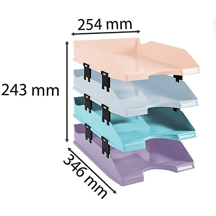 Модуль горизонтальный "Combo Pastel", 4 лотка, ассорти - 4