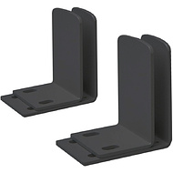 Крепление уголок RAL9005, черный (комплект)