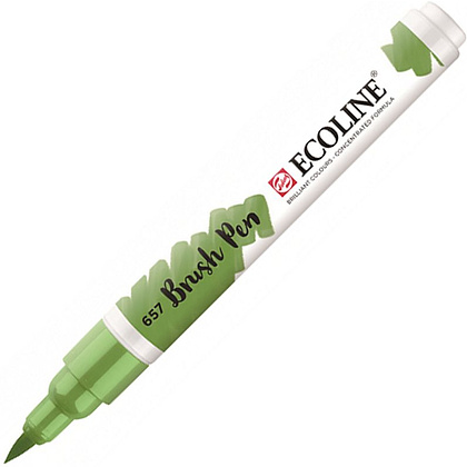 Маркер акварельный "Ecoline", 657 зеленый бронзовый