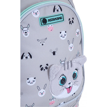 Рюкзак школьный "Kitty the cute", серый - 7
