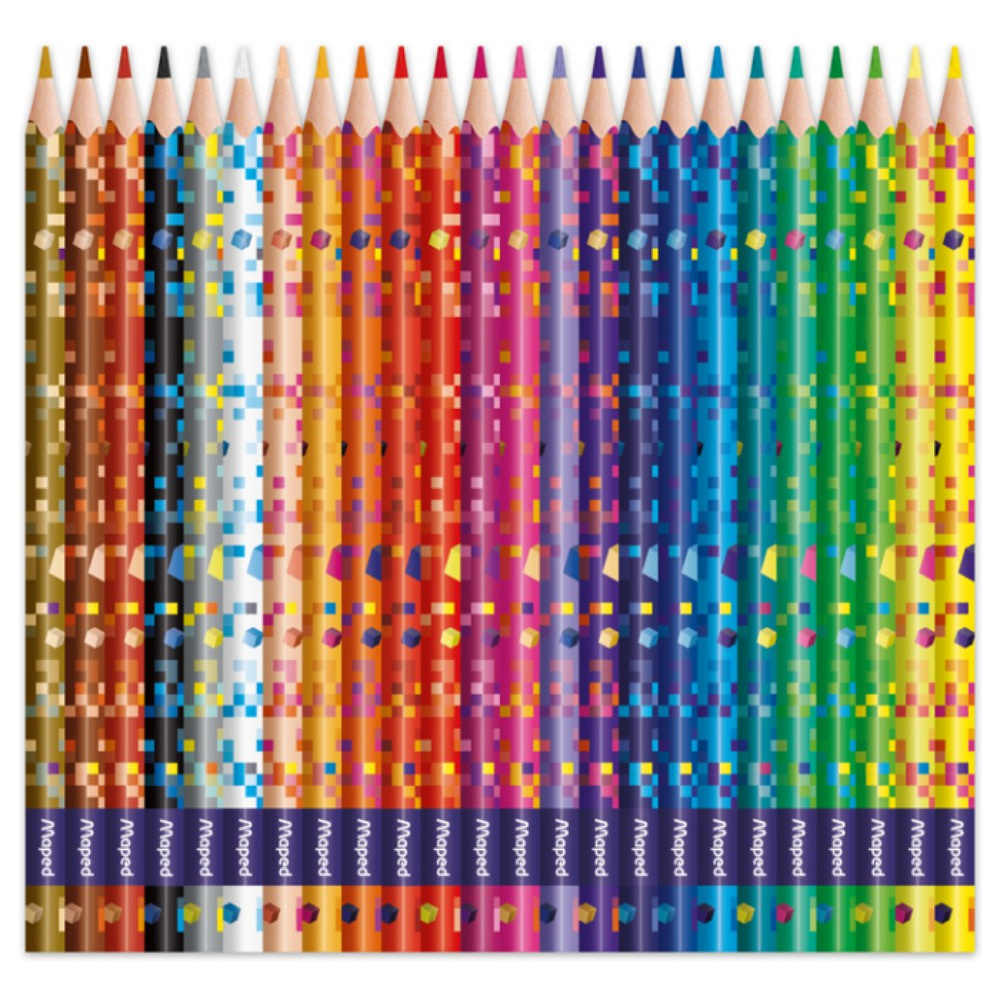 Цветные карандаши "Pixel Party", 24 цвета  - 2