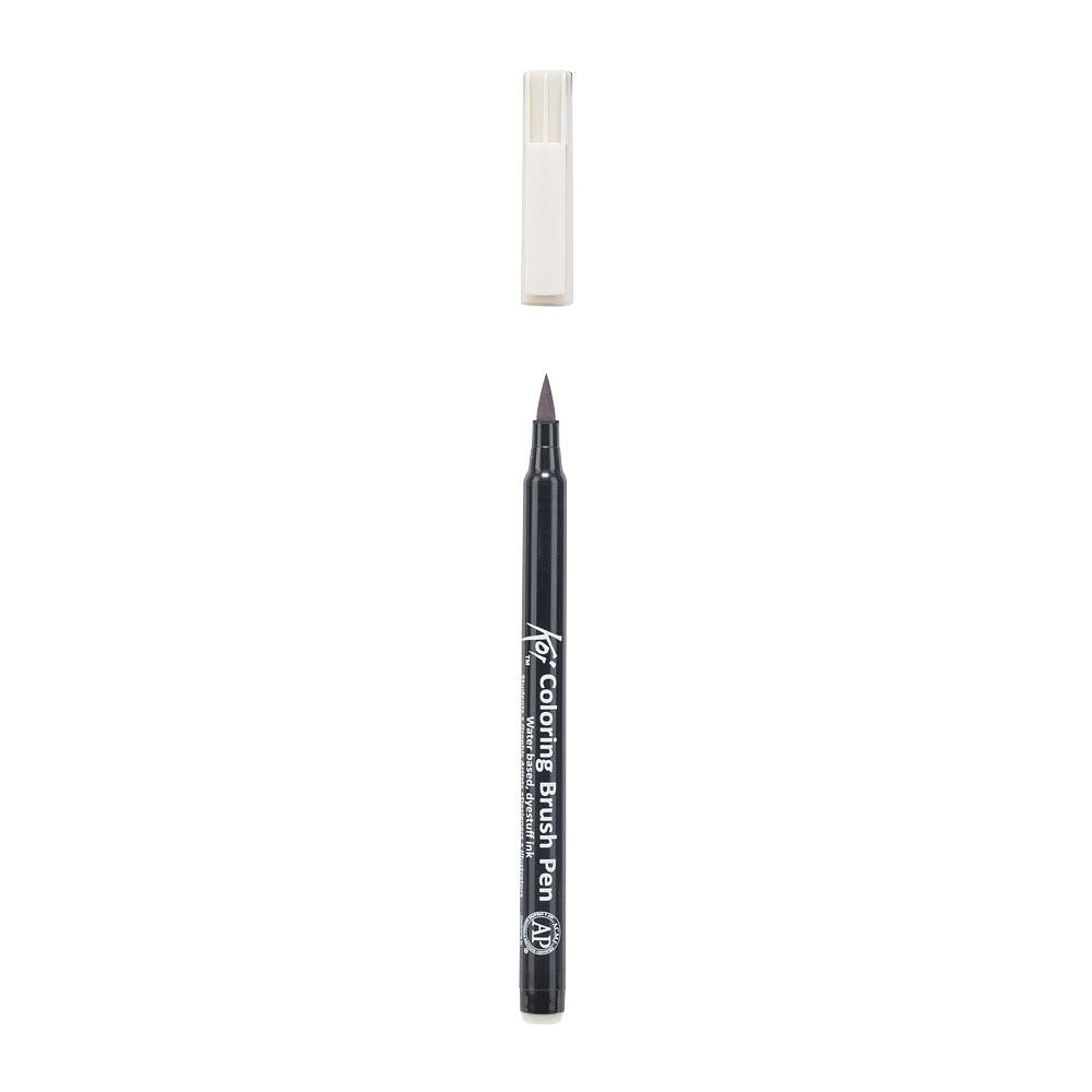 Маркер акварельный "Koi Color Brush", холодный светло-серый - 3