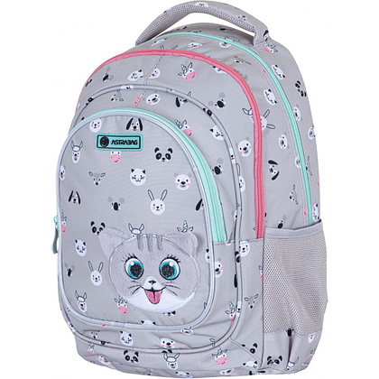 Рюкзак школьный "Kitty the cute", серый - 3