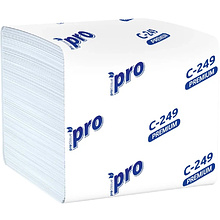 Бумага туалетная PROtissue, 250 листов, 2 слоя, Instant, 100% целлюлоза