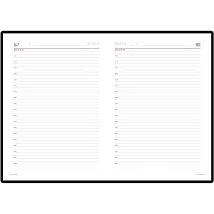 Ежедневник недатированный "Velvet", А4, 272 страницы, темно-синий - 2