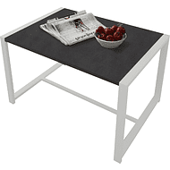 Стол журнальный ALLERD RION, белый муар, Металл Бруклин