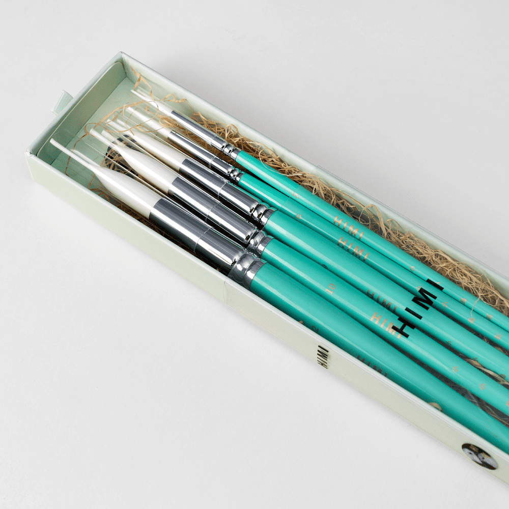 Набор кистей для рисования "Himi Miya Little Bird", синтетика, 5 шт - 6