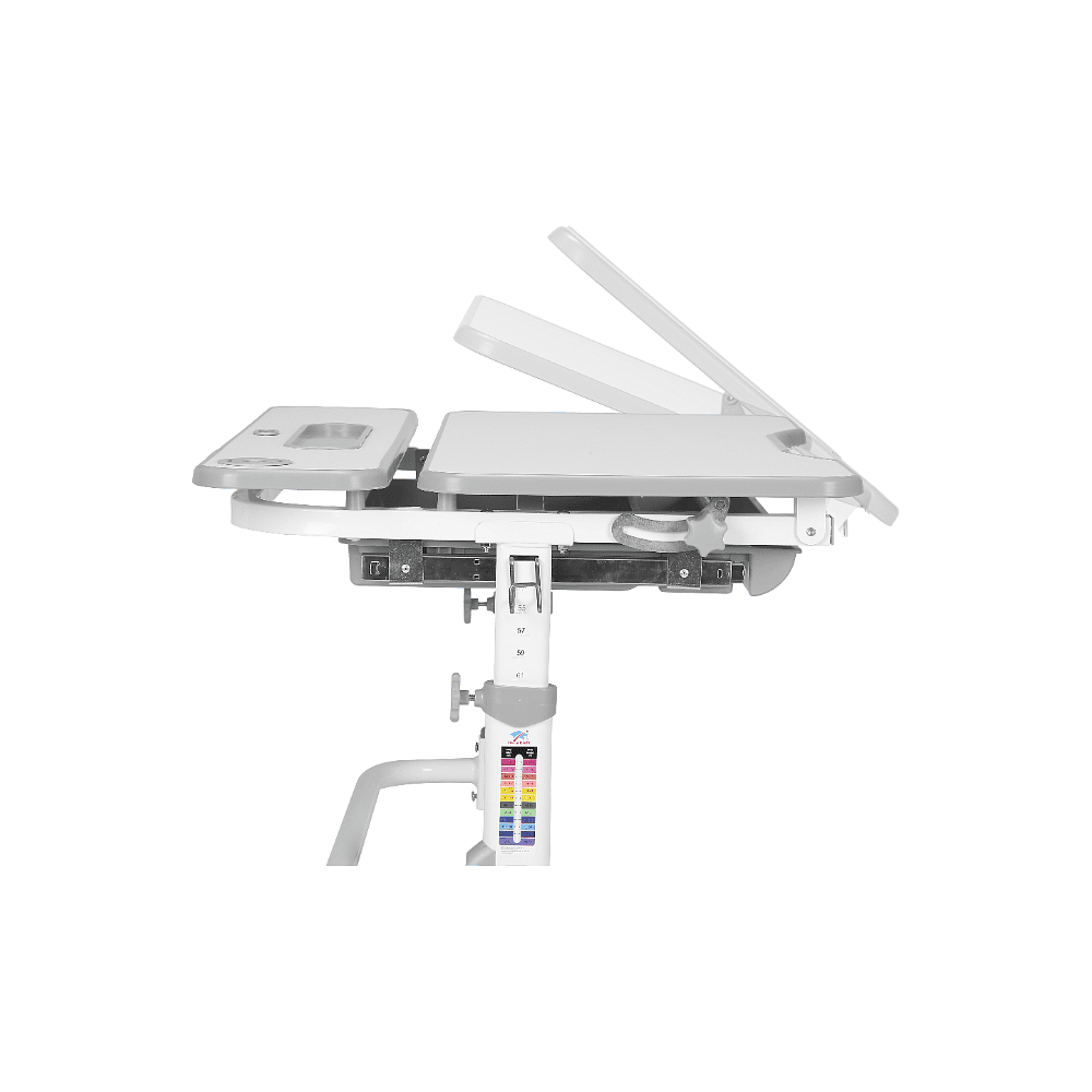 Комплект растущей мебели Fundesk "Cubby Botero": парта, стул, подставка для книг, LED-лампа, серый - 8