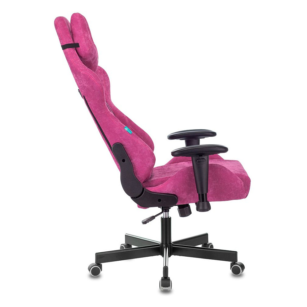 Кресло игровое Бюрократ "VIKING KNIGHT Fabric", ткань, металл, малиновый - 5