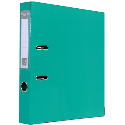 Папка-регистратор "VauPe", А4, 50 мм,  ламинированный картон, бирюзовый