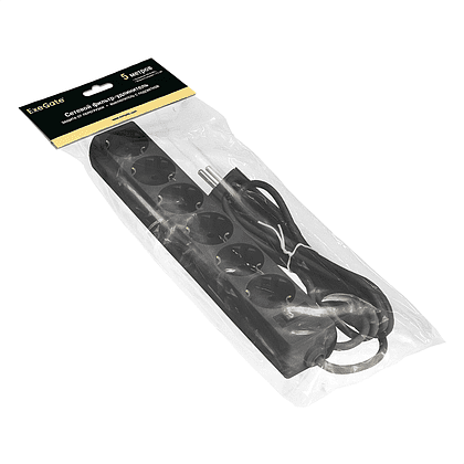 Сетевой фильтр ExeGate SP-6-5B, EX119395RUS, 6 розеток, 5 м, черный - 2