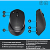 Мышь Logitech "M330 Silent Plus", беспроводная, черный - 6