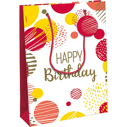 Пакет бумажный подарочный "Excellia. HB pink", 26.5x14x33 см