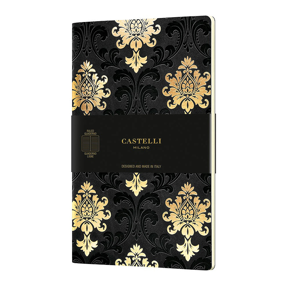 Блокнот "Art Deco Gold", 32 листа, линованный, черный, золотой