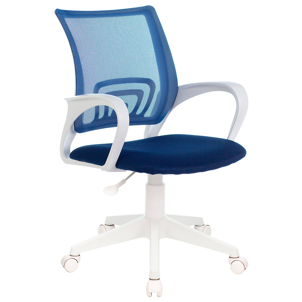 Кресло Бюрократ "CH-W695NLT", сетка, ткань, пластик, темно-синий