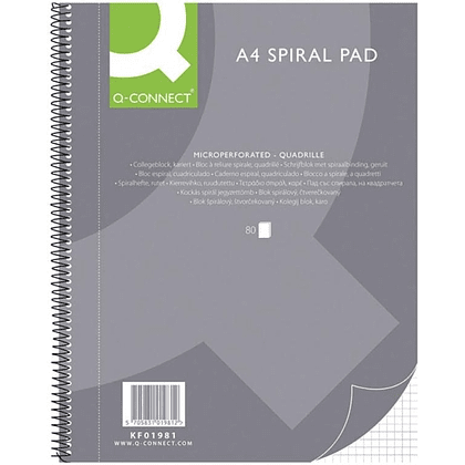 Тетрадь "Q-Connect", A4, 80 листов, клетка, ассорти (981270)