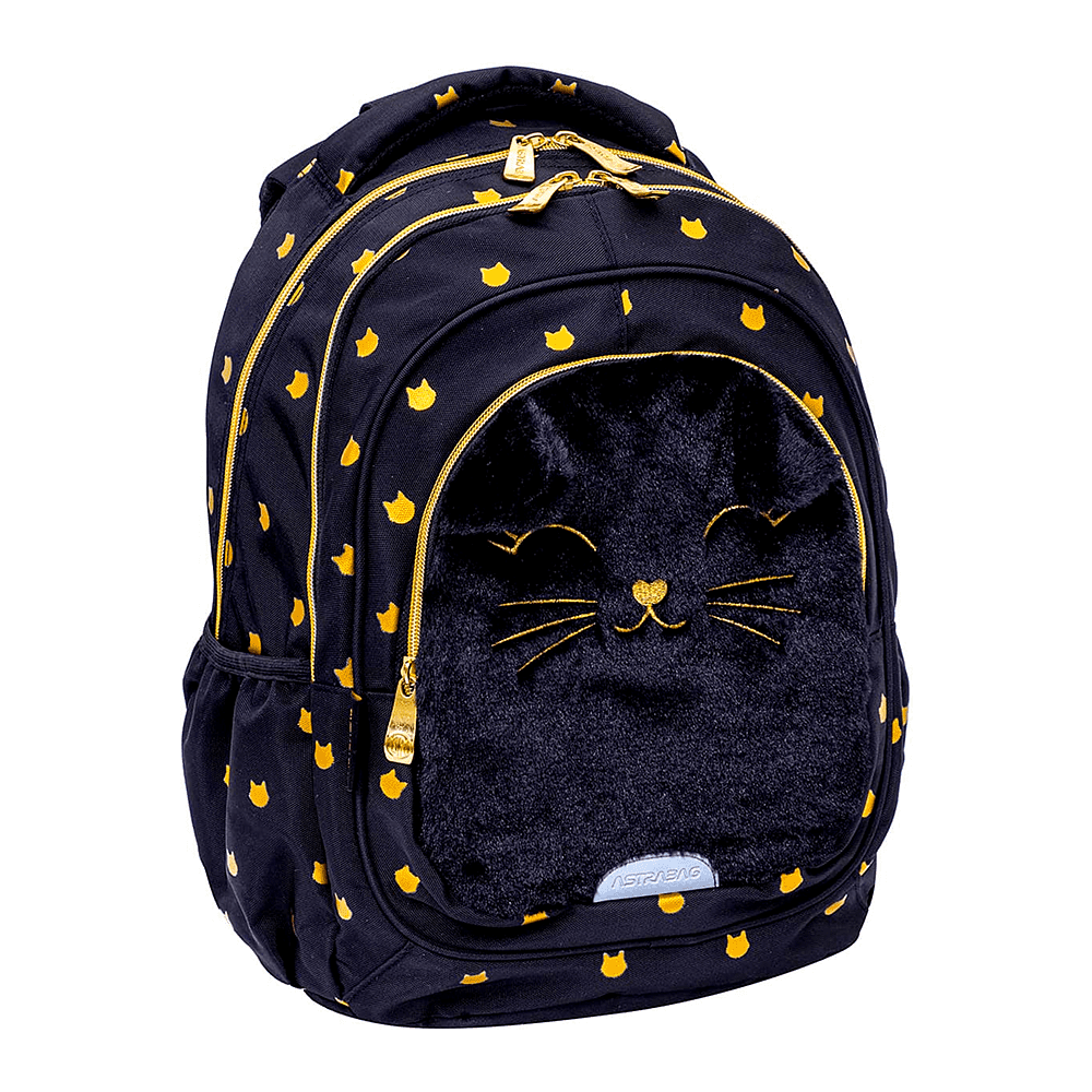 Рюкзак школьный "Fluffy Kitty Black", черный - 4