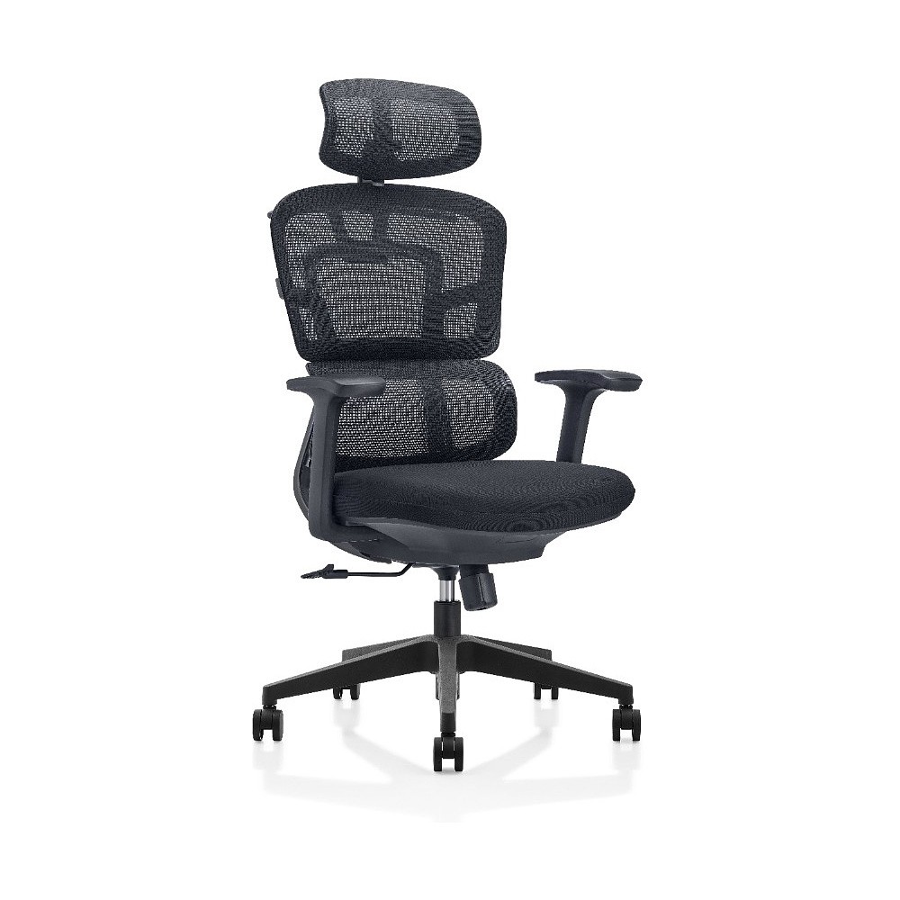 Кресло для руководителя SitZone U-062A сетка, пластик, черный, -30%