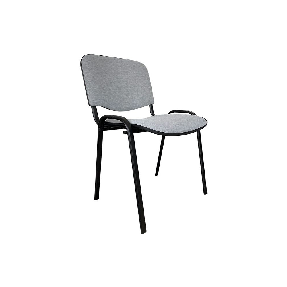 Стул офисный "Iso Black KNISA LIGHT GREY", ткань, металл, светло-серый - 3